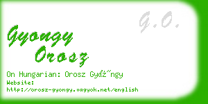 gyongy orosz business card